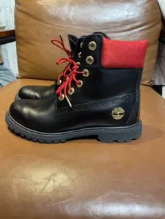 Timberland 6インチ ブーツ ブラック レッドのサムネイル