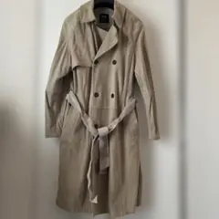 EMMETI ベージュ 山羊革スウェード　トレンチコート　イタリア製