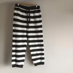 新品ジェラートピケオム　モコモコパンツ　ボーダー M