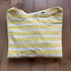 SAINT JAMES 長袖カットソー イエローホワイト4ans