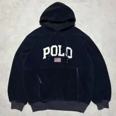 ポロスポーツ　ラルフローレン　パーカー　XL フリース　大きいサイズ　ネイビー