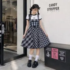 キャンディーストリッパー　チェック柄　ジャンパースカートのサムネイル