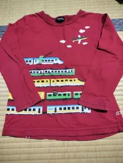 クレードスコープ　 電車 長袖カットソー 　110