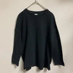 devirock　デビラボ　バックプリント　長袖Ｔシャツ　ブラック　140cm