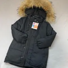 3way！クリーニング済COMME CA FILLE 黒ダウンコート 130A