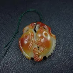 中国古美術品 黄砡 鰲鶴彫刻 玉 71g - メルカリ