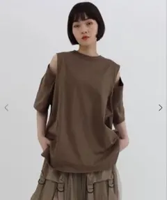 LASUD ショルダースリットデザインカットソーのサムネイル
