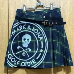 マークアンドロナ　ビッグスカルロゴ　スカート