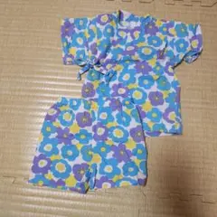 花柄 甚平 80cm 綿100%