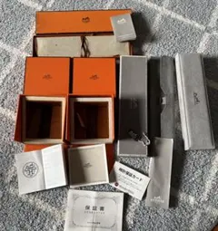 美品 エルメス ブレスレットケース 4個セット 保存袋 空箱