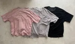 【4枚まとめて！】★ジョンブル★パイル生地★オーバーサイズTシャツ★25282