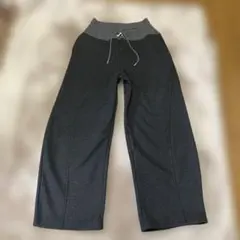 新品　裏起毛ワイドパンツ