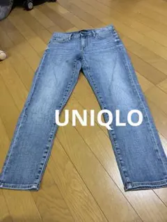 UNIQLO JEANS デニムパンツ クロップド丈 レディース ストレート