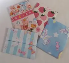 ◆1枚おまけ【ハンドメイド】ポケットティッシュカバー4枚【ミニ】女児