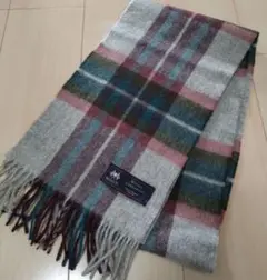 MOON メリノラムウール チェックマフラー