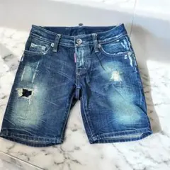DSQUARED2 ディースクエアード デニムショーツ 38 ダメージ加工 - メルカリ