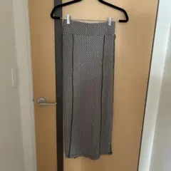 4/19値下げ【新品タグ付き】REDYAZEL 白黒チェック ロングスカート