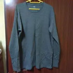 UNIQLO XL グレー 長袖カットソー