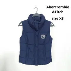 Abercrombie&Fitch ネイビー ダウンベスト ハイネック