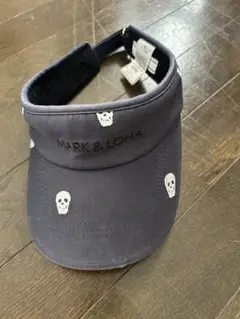 MARK & LONA スカルプリント バイザー FREEサイズ ネイビー