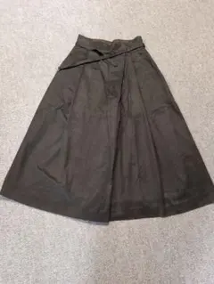 nano・universe　Aラインパンツ ベルト付き