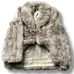 1.5万円からお値下げ◎デミバフミンク ファーコート ミドル丈 毛皮 サイズ13 1.5万円からお値下げ◎デミバフミンク ファーコート ミドル丈