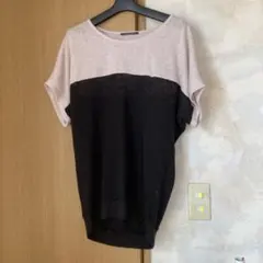 値下げ　INGNI バイカラー　半袖チュニックのサムネイル