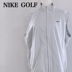 NIKE ナイキ ゴルフベスト ダブルジップ 裏地あり 背面裾ゴム スポーティ