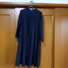 Samansa Mos2 ブラックー シャツワンピース サイズF