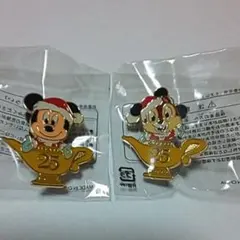 東京ディズニーシー ワゴンゲーム 景品 ピンバッジ ２点セット