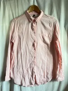 Ｈ＆Ｍ　シャツ　ブラウス　長袖　Sサイズ　サーモンピンク