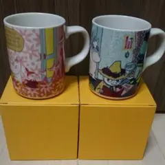 新品☆ ムーミン マグカップ 2個セット ☆ ミィ スナフキン YAMAKA