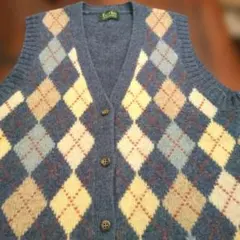 Earl Boy アーガイル柄ニットベスト