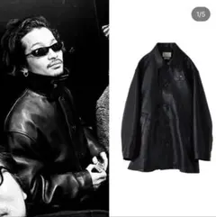 【激レア】ミハラヤスヒロ　クラッキングライダースジャケット【常田大希】 ☆80s~ レザージャケット MA-1 フライトジャケット ボンバー