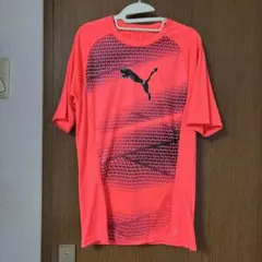 PUMA グラフィック 半袖 Tシャツ ネオンピンク　サッカー