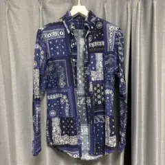 Ralph Lauren ネイビー バンダナ柄シャツ XS 珍品