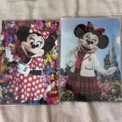 ミニー クリアファイル 2枚セット