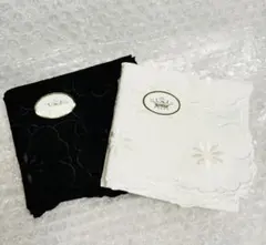 TOCCA ハンカチ　白　黒　冠婚葬祭にも　2枚セット　新品