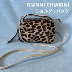 GIANNI CHIARINI レオパード柄　アリファS ショルダーバッグ