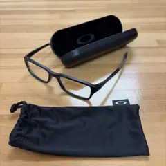 Oakley ブラックフレーム メガネ ケース付き