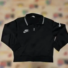 ナイキ　NIKE トラックジャケット　ジャージ　黒　ブラック　刺繍　90s