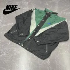 【USA製古着】NIKE ナイロンジャケット グリーン/ブラック