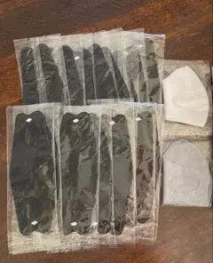 《マスク》黒16枚・他2枚（18枚）