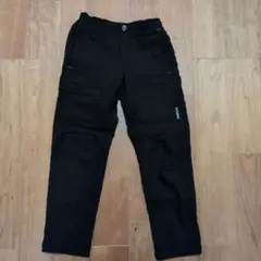 フィールドコア 黒 ロングパンツ 120-130cm 裏起毛