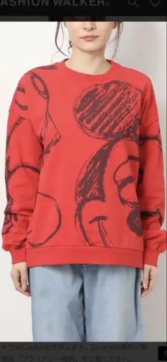 ミッキーマウスイラスト スウェットシャツ