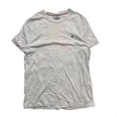 00s トミーヒルフィガー 刺繍ロゴ Tシャツ メンズ M ホワイト 古着 白のサムネイル