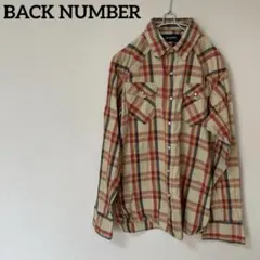 BACK NUMBER バックナンバー チェック柄長袖ウエスタンシャツ XL
