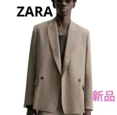 新品 ZARA ダブルブレストジャケット 48サイズ