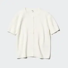 (新品) UNIQLO スカラップクルーネックカーディガン