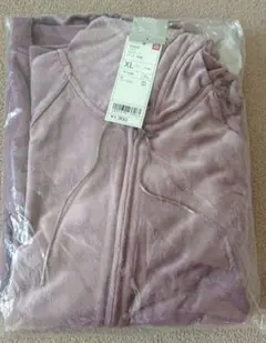 4/30まで！【未使用】UNIQLO フルジップパーカー XL パープル